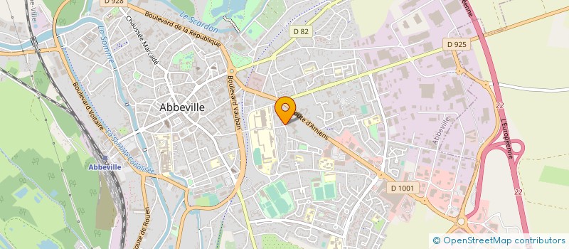 localisation de l'entreprise LES POUSSINS à ABBEVILLE