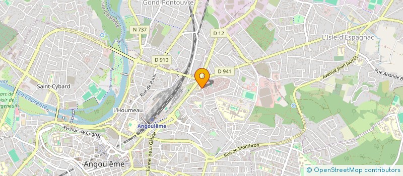 localisation de l'entreprise LES POUSSINS D'OR à ANGOULEME
