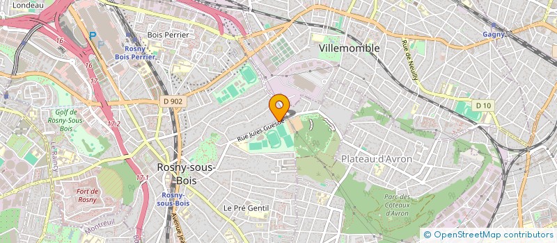 localisation de l'entreprise LES POUSSINS DE ROSNY à ROSNY-SOUS-BOIS