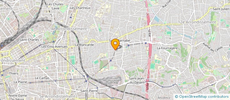 localisation de l'entreprise LES POUTRAILLONS à MARSEILLE