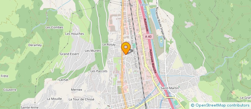 localisation de l'entreprise LES POVOTTES à SALLANCHES