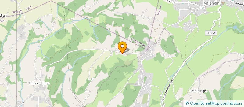 localisation de l'entreprise LES POZZINES  LUZINAY