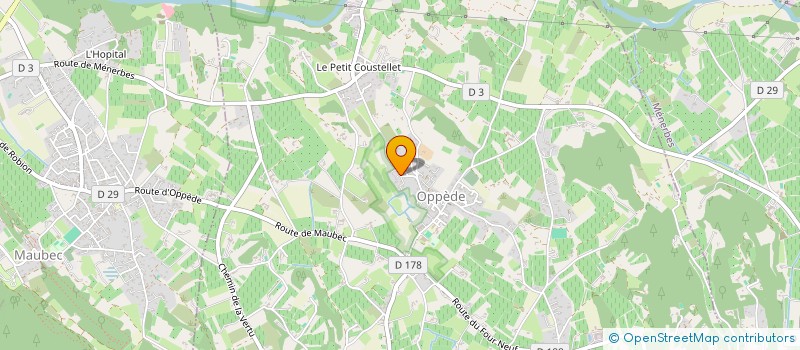 localisation de l'entreprise LES PRADARESQUES  OPPEDE