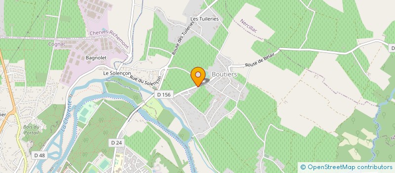localisation de l'entreprise LES PRADEAUX à BOUTIERS-SAINT-TROJAN