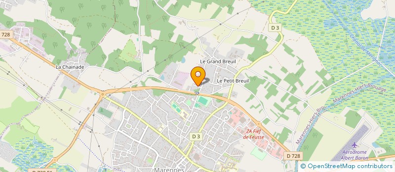 localisation de l'entreprise LES PRADES - CLAIRCIERE  MARENNES-HIERS-BROUAGE