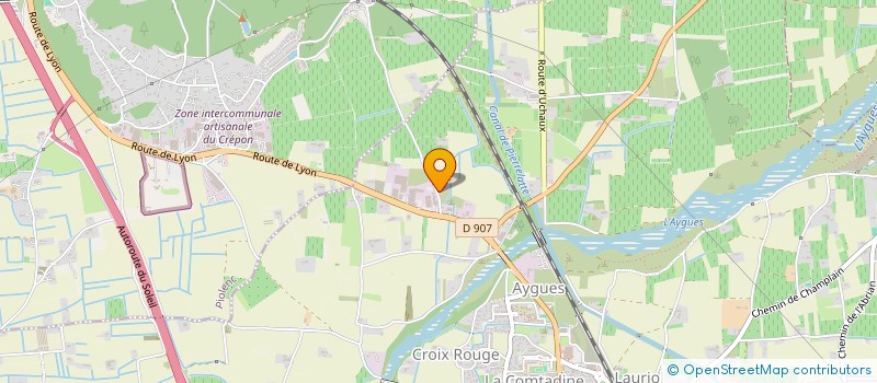 localisation de l'entreprise LES PRADINES  ORANGE