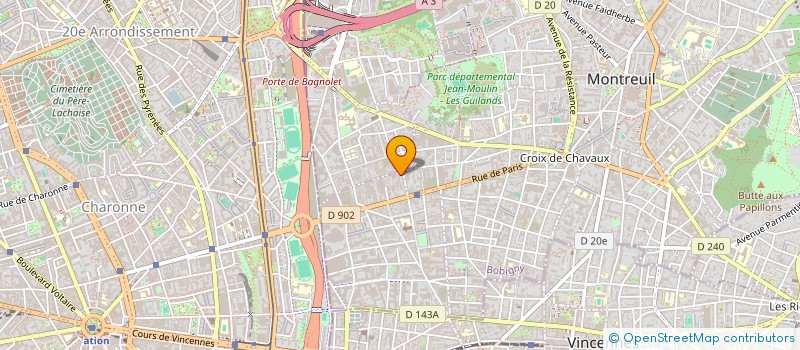 localisation de l'entreprise LES PRAGMATIQUES à MONTREUIL