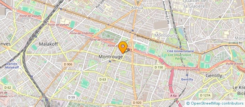 localisation de l'entreprise LES PRAIRIES à MONTROUGE
