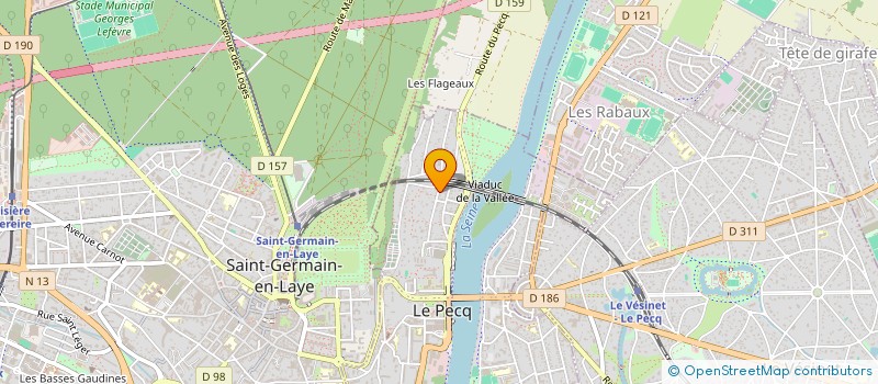 localisation de l'entreprise LES PRAIRIES  LE PECQ