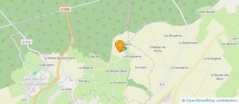 localisation de l'entreprise LES PRAIRIES DE LA CLERGERIE à SAINT-MARTIN-DU-VIEUX-BELLEME