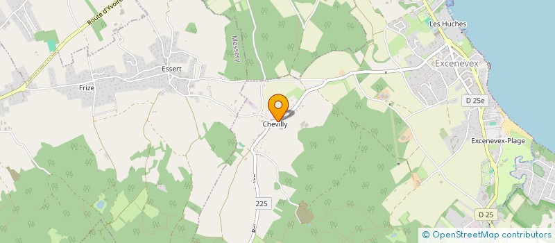 localisation de l'entreprise LES PRAIRIES DU CHABLAIS  EXCENEVEX