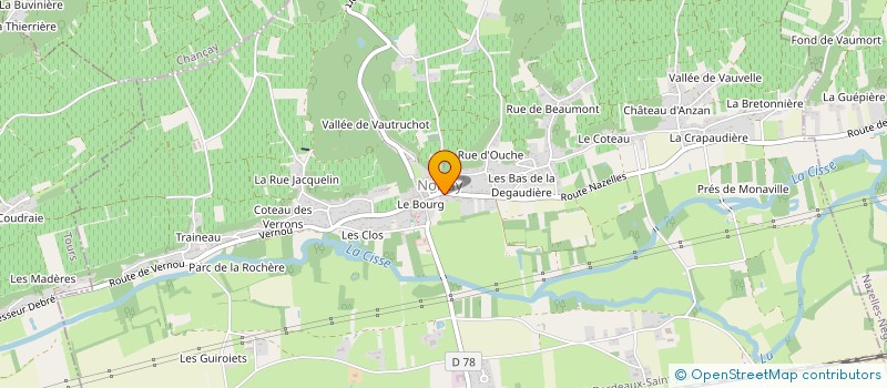 localisation de l'entreprise LES PRAIRIES DU VAL D'AMBOISE  NOIZAY