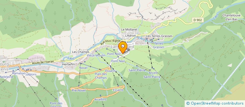 localisation de l'entreprise LES PRAIS  VAL-CENIS