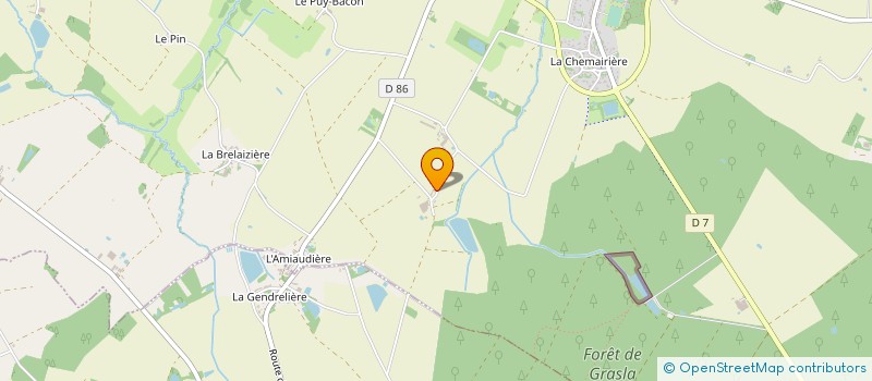 localisation de l'entreprise LES PRASLIERES à LES BROUZILS