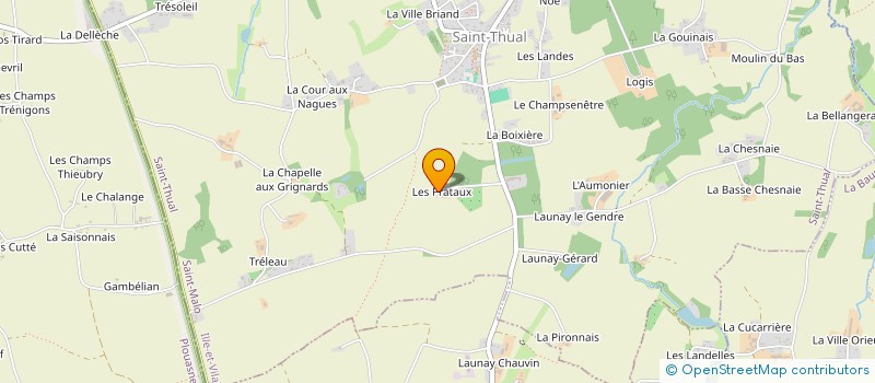 localisation de l'entreprise LES PRATOS  SAINT-THUAL