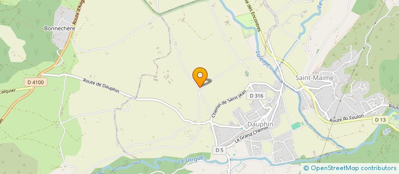 localisation de l'entreprise LES PRAYES  DAUPHIN