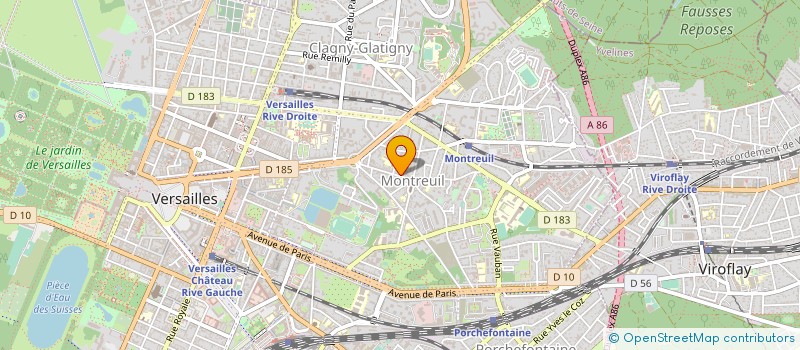 localisation de l'entreprise LES PRECIEUSES à VERSAILLES
