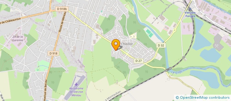 localisation de l'entreprise LES PREDATEURS DE VIERZON ROLLER HOCKEY  VIERZON