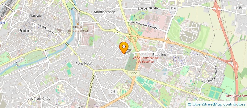 localisation de l'entreprise LES PREMIERS CLAPS  POITIERS