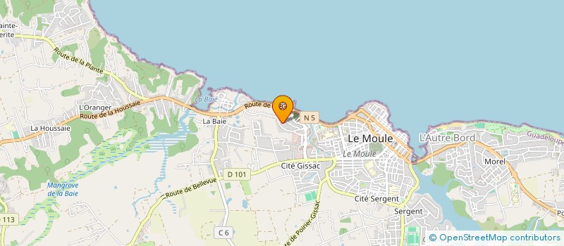 localisation de l'entreprise LES PREMIERS PAS à LE MOULE