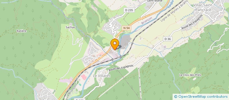 localisation de l'entreprise LES PRES à BRIANCON