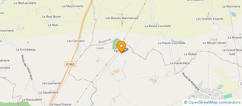 localisation de l'entreprise LES PRES  CHALONS-DU-MAINE