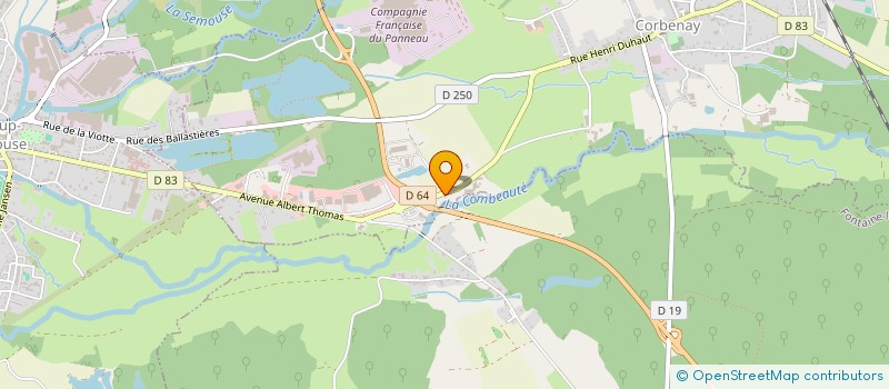 localisation de l'entreprise LES PRES BARRES à CORBENAY