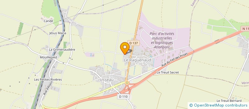 localisation de l'entreprise LES PRES CARRES  SAINTE-SOULLE