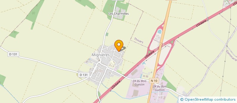localisation de l'entreprise LES PRES CASTAING à MIGNIERES