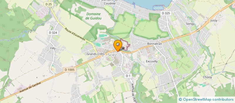 localisation de l'entreprise LES PRES COLLIARD  SCIEZ