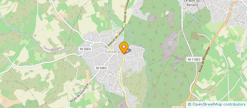 localisation de l'entreprise LES PRES D'AJM  SUSSARGUES