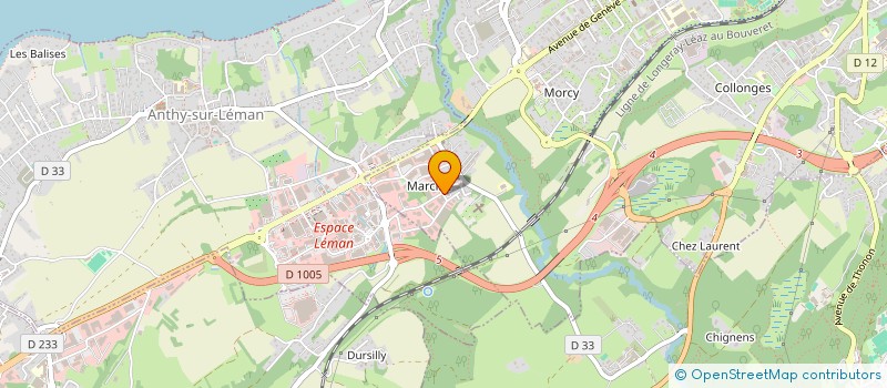 localisation de l'entreprise LES PRES DE CERVENS à THONON-LES-BAINS