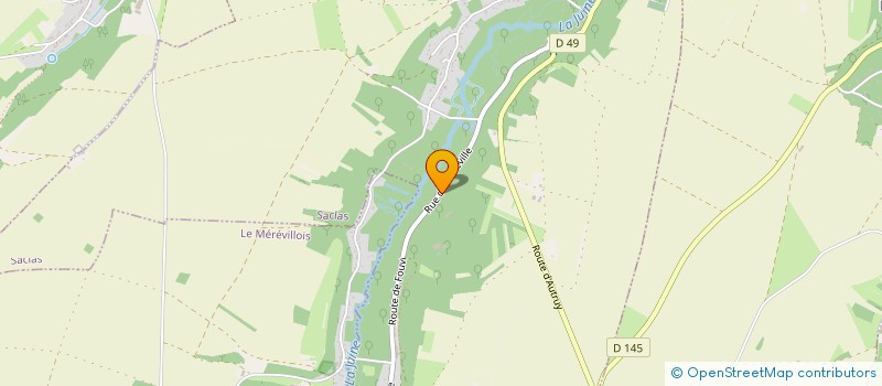 localisation de l'entreprise LES PRES DE LA BRETONNIERE  SACLAS