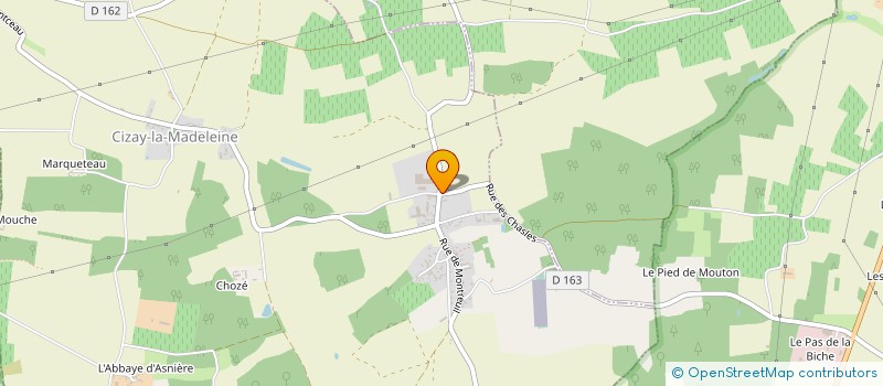 localisation de l'entreprise LES PRES DE LA FONTAINE  CIZAY-LA-MADELEINE