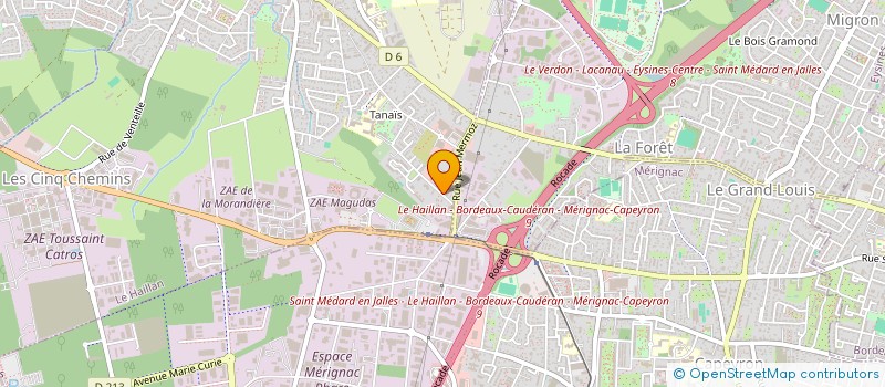localisation de l'entreprise LES PRES DE MEAUX à LE HAILLAN