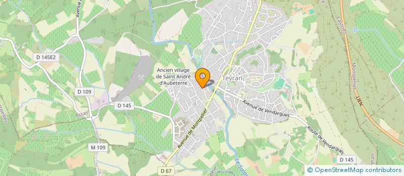 localisation de l'entreprise LES PRES DE TEYRAN  SAINT-DREZERY