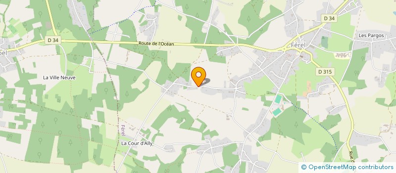 localisation de l'entreprise LES PRES DES TROIS MOULINS à FEREL
