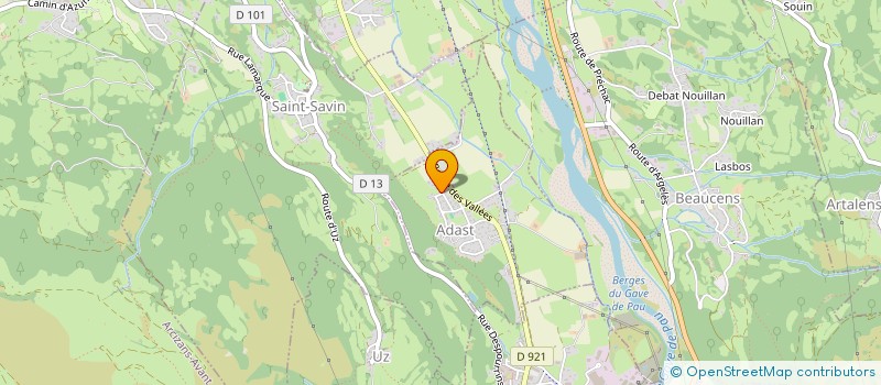 localisation de l'entreprise LES PRES DU LYS  ADAST