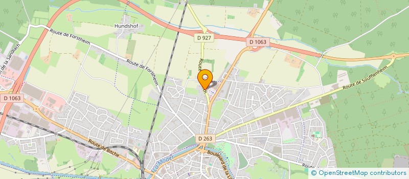 localisation de l'entreprise LES PRES DU POSTHOF  HAGUENAU