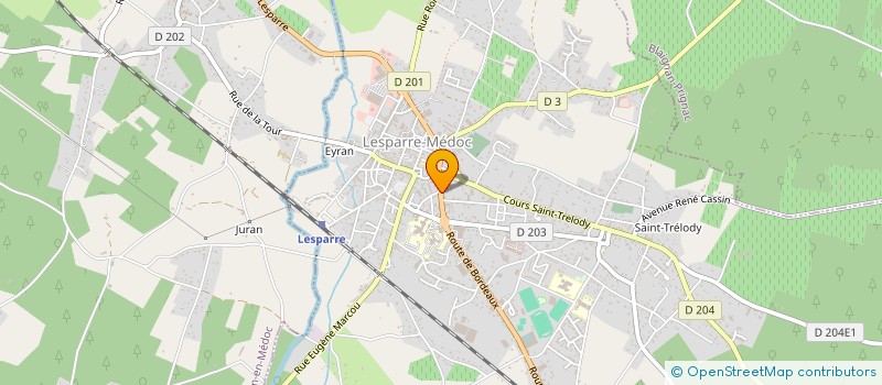 localisation de l'entreprise LES PRES LUDES UN TEMPS POUR JOUER  LESPARRE-MEDOC