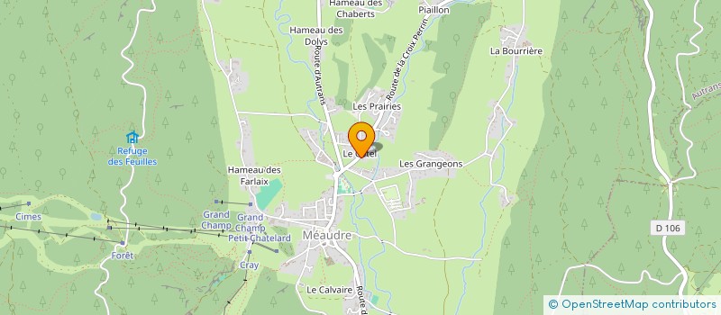 localisation de l'entreprise LES PRES MALISSE  AUTRANS-MEAUDRE EN VERCORS