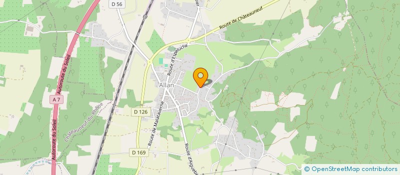 localisation de l'entreprise LES PRES NEUFS à ALLAN