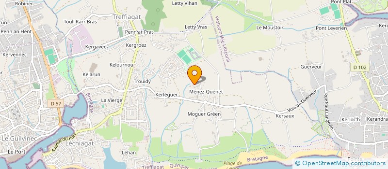 localisation de l'entreprise LES PRES RAFFARDS  TREFFIAGAT