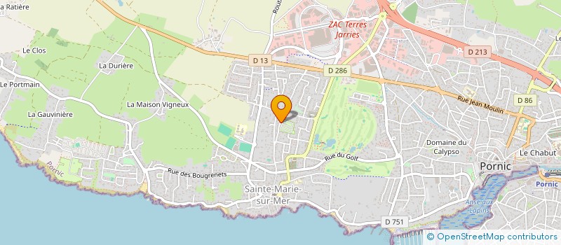 localisation de l'entreprise LES PRES VERON à PORNIC