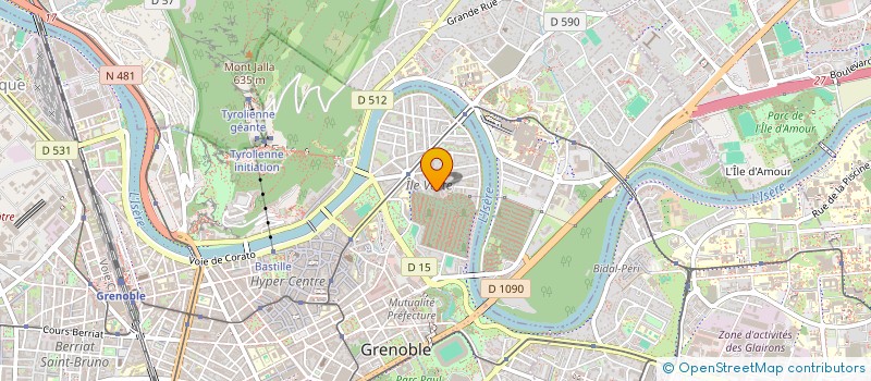 localisation de l'entreprise LES PRESSES BELLEDONNE à GRENOBLE