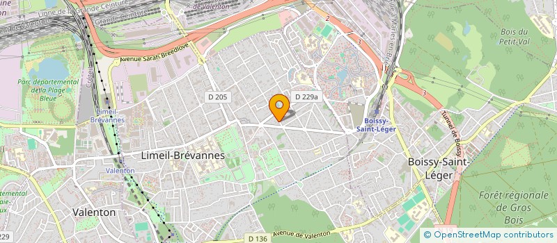 localisation de l'entreprise LES PRESSES DE BREVANNES  LIMEIL-BREVANNES