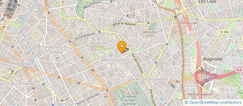 localisation de l'entreprise LES PRESSES DE L'ERMITAGE à PARIS