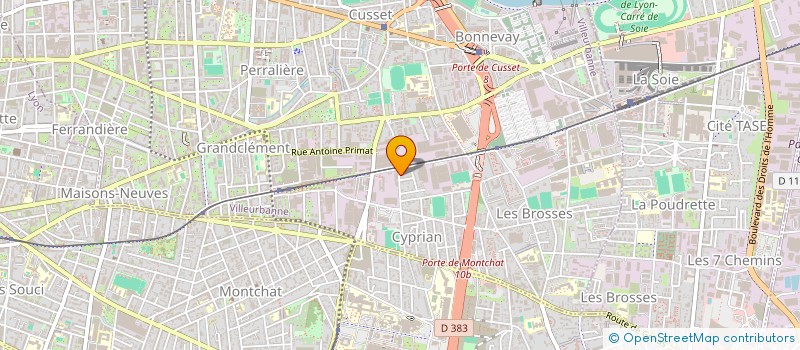 localisation de l'entreprise LES PRESSES DE L'IMAGE à VILLEURBANNE