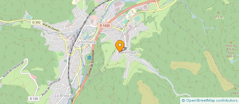 localisation de l'entreprise LES PRESSES DU DONON SARL  BAREMBACH