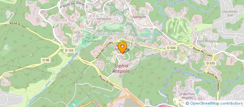 localisation de l'entreprise LES PRESSES EN PROVENCE à VALBONNE